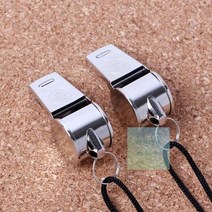 호신용 심판 호루라기 행사 스테인레스 2P 케이스 포장