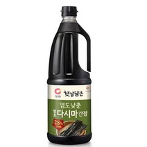 청정원 햇살담은 염도낮춘 발효다시마 간장 1.7L, 단일속성, 없음