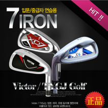 초특가-정품 아이언 7번아이언 일자형퍼터 반달형퍼터 연습용 아이언 골프채 퍼터 옵션별선택, 7번아이언 X6 남성 왼손 그라파이트(일반그립)