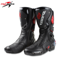 프로바이크 pro-bike 바이크부츠 오토바이신발 바이크슈즈B1001, 블랙