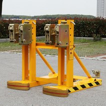 지게차 드럼 리프트 그랩 클램프 집게 고정 운반 핸들러 카트, DG720A 더블 배럴 및 클립4개