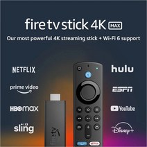 아마존 불 TV 스틱 4K MAX 스트리밍 디바이스 WiFi6 Alexa 음성 리모트 콘트롤 101460