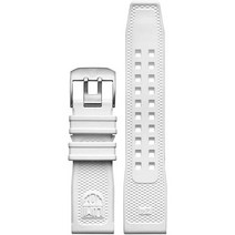 루미녹스 군용 고무 시계 밴드 남성 화이트 24mm 3500 네이비 씰 트라이던트 시리즈