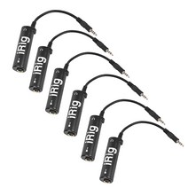 6PCS 기타 인터페이스 IRig 변환기 교체 전화 오디오 튜너 라인 irig, [01] 6PCS