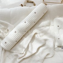 돗투돗X마롤로뜨 아기 바디필로우 100수 누빔 자수 죽부인 베개 롱쿠션 애착베개, 포근목화