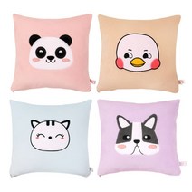 건강-드림_토이웍스 캐릭터 사각 쿠션2 35x35cm 20종 디자인 안고자는 베개 편한 인테리어 소품 자동차 쇼파 원룸_rjsrkdemf, 건강_드림-옵션_쿠마구마_인디핑크