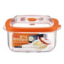 로이첸 전자렌지 용기 정사각 1000ML 반찬통 보관통, twoable 1