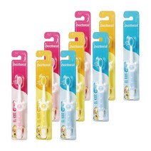 닥터이엘 키즈 칫솔 초극세모 곰돌이 캐릭터 유아 칫솔 3세 4세 5세, 칫솔 9개