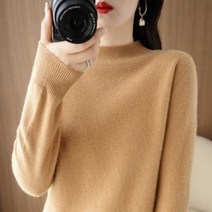반폴라 긴팔 니트 가을 겨울 복지 반폴라 긴팔 니트 양털 레깅스 풀오버 이너 반팔 티셔츠 맨투맨 두꺼운 상의