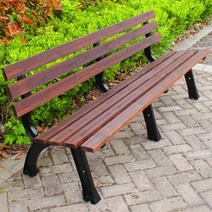 벤치 나무 야외 의자 공원 테라스 정원 전원 정류장 조립식 등받이, D