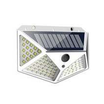 도로표시등 도로표지병 태양광 쏠라 LED 안전유도등 반사체 도로 goodland 100 led solar light 야외 태양열 램프 전원 공급 햇빛 방수 pir 모션 센서, 2-따뜻한 화이트