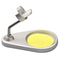 납땜기 솔더링 T12-S9 Soldering Iron Stand Holder Base For M8 P9 Handle Metal Support Station With Sp, 은