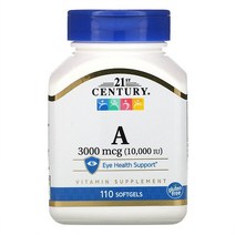 21세기 센트리 비타민 A 3000 mcg (10000 IU) 110 소프트젤 1개