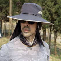 보물섬 남성 야외 등산 모자 산행 모자 산악 모자 낚시 모자, 블랙