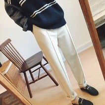 두꺼운 여성 연필 바지 2021 봄 겨울 플러스 사이즈 ol 스타일 울 여성 작업복 바지 느슨한 여성 바지 capris 3xl