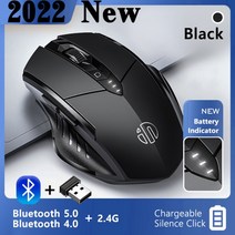 버티컬마우스 무선 손목 보호 편한 사무용 2022 2.4 ghz 인체 공학적 마우스, 블랙 블루투스 - 새로운
