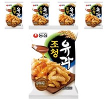 농심 조청유과 사무실 어린이 아이 어른 간식 주전부리 과자 세트 96g, 5개