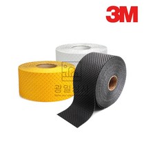 3M 차선테이프 논슬립 도로용 계단 아파트 주차장 미끄럼방지 테이프 50mm 75mm 100mm 152mm, 검정, 50mm x 22M, 1개