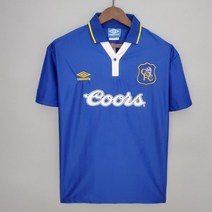 첼시 레트로 유니폼 저지 축구 클래식 상의 티셔츠 블록코어룩 팬 서포터즈 굿즈