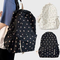 귀여운 플라워 나일론 백팩 여대생 가방 노트북 백백 여중생 신학기 여행용 배낭