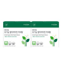 엔바이탈 유기농 멀티비타민 미네랄 600mg X 90정 * 2박스, 180정, (2개월분)