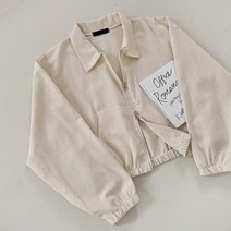 [여름용/이중지퍼] 가볍고 시원한 린넨 카라 아방 루즈핏 투웨이 지퍼 크롭 집업 점퍼]래시투웨이집업