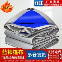방수 갑바 차호로 갑빠 호로 타포린 천막 가빠 갑바천 포터호루 1톤 트럭 화물차 갑바 덮개, 2x10m, 블루 실버
