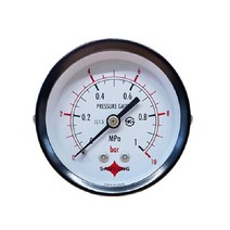 다용도 압력계 일반 60파이 D타입, 상품선택, 60파이 -1bar 진공계
