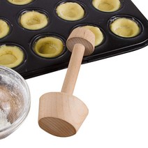 머핀틀 실리콘 케이크 오란다 까눌레 몰드 DIY 목제 타트 생과자 탬퍼 소형 팬 형 두 배 측 튼튼한 계란 제