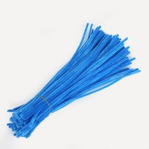 몬테소리 소재 셔닐 어린이 교육 장난감 공예 파이프 클리너 수제 DIY 100 피스, [12] Turquoise