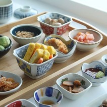 도자기 찬기모음 일본식 소스종지 그릇 식기 식당, 쿠팡 아사미_팔각붉은찬기, 쿠팡 본상품선택