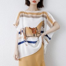 무드무드 홀스 보트넥 라인 블라우스