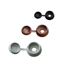 목조주택마감재 목볼트캡 볼트마감재 볼트캡 7파이X27 갈색, 기본