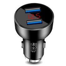 전기차 급속 충전기 케이블 가정용 휴대용 완속 3.1a qc3.0 2 usb 자동차 폰, 검은색, 협력사