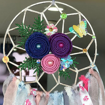 퍼니스쿨 썬캐쳐 드림캐쳐 걸이장식 나무공예, 1세트, 1.도일리 패턴