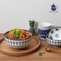 북유럽풍 폴란드 폴라브 식기 그릇, 우동기 5p, 1개