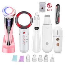 고주파마사지기 바디 얼굴 피부마사지기 ems 페이셜 마사지 무선 주파수 초음파 스킨, 5pcs EU 플러그 02