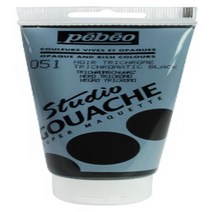 Studio Gouache PEBEO 100 ml Trichromatic Black, 1