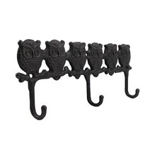 드림철물 주물옷걸이 부엉이친구들 3구, 단품