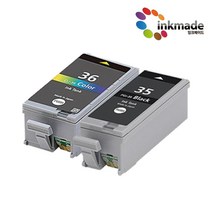 캐논 PGI-35 CLI-36 대용량 호환 잉크 세트 IP110 IP100 TR150 PGI35BK CLI36CL, 1개