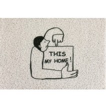 북유럽 현관 코일 매트 패턴 신발털이 신발장 코일매트 층간소음 사무실 세탁실 엘리베이터, I개, 80x120cm