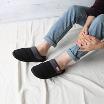 마블 패딩 털 슬리퍼