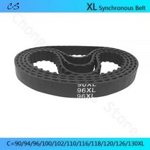 호환 타이밍 기계 벨트 XL 90/94/96/100/102/110/116/118/120/126/130XL 폭 10mm 드라이브 고무 동기 90XL 94XL 96XL 100XL, XL126, 1pc