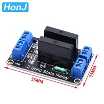 5V 12V 24V DC 1 2 4 8 채널 릴레이 모듈 ARDUINO G3MB202P 용 솔리드 스테이트, 2 Channel, 5V High Level