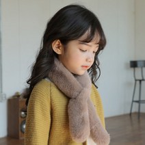 [엔비] 앙증에코퍼 아동 여성 퍼 목도리 쁘띠 머플러
