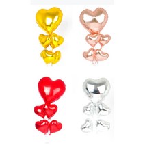 은박 하트풍선 거치대 유치원 프로포즈 생일용품 꽂이 어린이집 키즈카페, 핑크라벤다