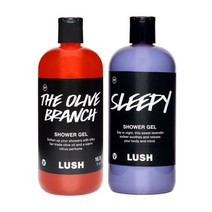 러쉬 샤워젤 바디워시 500g x 2개 골라담기 Lush Shower Gel, 더 올리브 브랜치 500g, 슬리피 500g