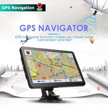 차량위치추적기 소형위치추적기 배회감지기 GPS 내비게이터 최신지도 유럽 고화질 터치 스크린 내비게이션 시스템 다국어 음성 안내 및 속도 경고, 7인치