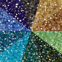 [2-605-B]크리스탈 주판알 3mm AB 1봉(약99개)