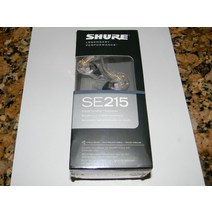 슈어 헤드폰 헤드셋 이어폰 SHURE SE215 Earphones In-ear Bass Sound Isolating MMCX Cable CLEAR NEW!! MINT!!!
